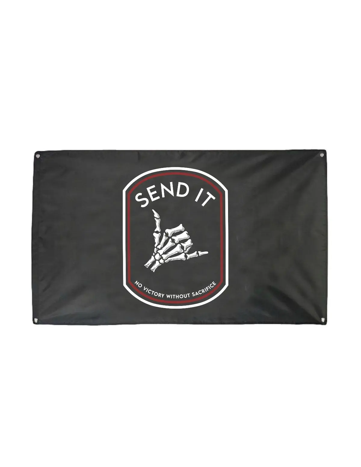 Send It Banner - Lightweight Print Banner with "SEND IT" Design in White and Red Text on Black Background
