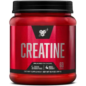 BSN Micronized Creatine Monohydrate Powder, Unflavored, 2 Months Supply-60 Servings, 10.9 Ounce Glanbia Performance Nutrition