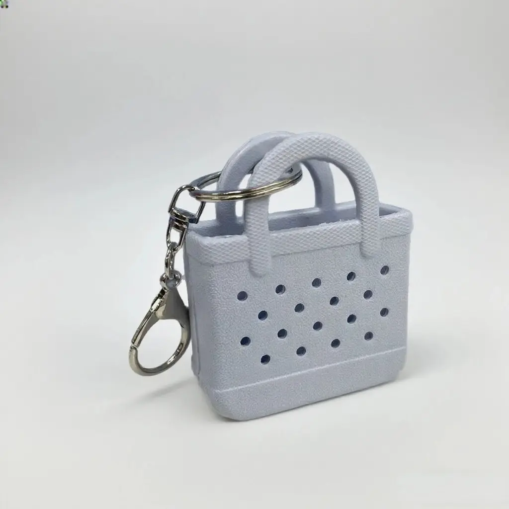 2025 New EVA Mini Bag Keychain Key Storage Ring Hole Beach Bag Accessories Spot