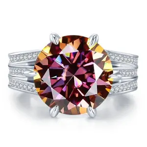 [vvjewelry] vv1108   super 10CT  lastest new style  moissanite 925 Silver ring