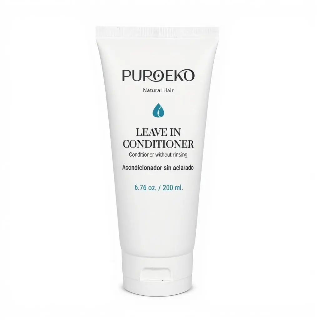 PUROEKO Leave-In Conditioner – Hydrating Detangler for Curly & Dry Hair | Lightweight Frizz Control - 1 Bottle 200ml