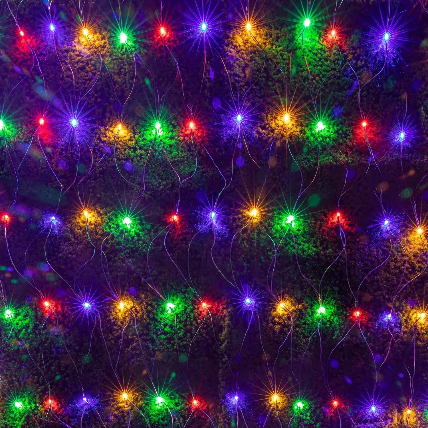 360-LED Net Mesh String Lights, 13.1ft x 6.6ft, 8 Modes, Multicolor Waterproof Plastic Lights for Christmas, Home Garden Decoration