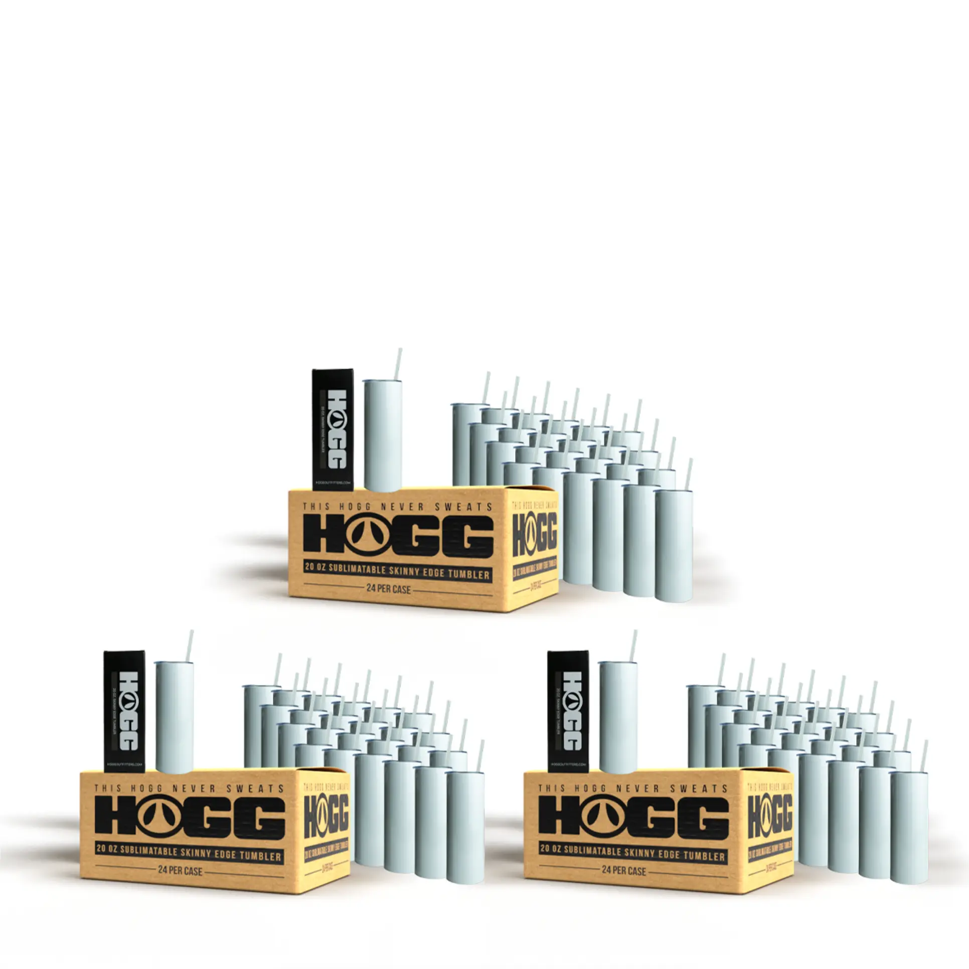 20oz Sublimatable Skinny Edge Tumbler Bulk Case Bundle (3 Cases, 72 Units) 20oz Sublimatable Skinny Edge Tumbler Bulk Case Bundle (3 Cases, 72 Units)