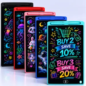 10pcs 8.5in Reusable Electronic LCD Writing Graphics Tablets - Toddler Tablets, Educational Learning Devices, Interactive Drawing Pads for School & Home Use, Kindergarten Boy Toys