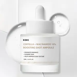 Centella + Niacinamide 10% Boosting Shot Ampoule, Hydrating Niacinamide Serum, Uneven Skin Tone & Brightening Essence for Face, Korean Skin Care, Fade Dark Spots