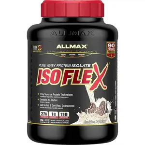 Allmax IsoFlex Whey Protein Isolate 27 Gms per Serving Gluten-Free Soy-Free Sugar-Free Fat-Free Kosher Certified Dietary Fitness Supplement - Healthcare