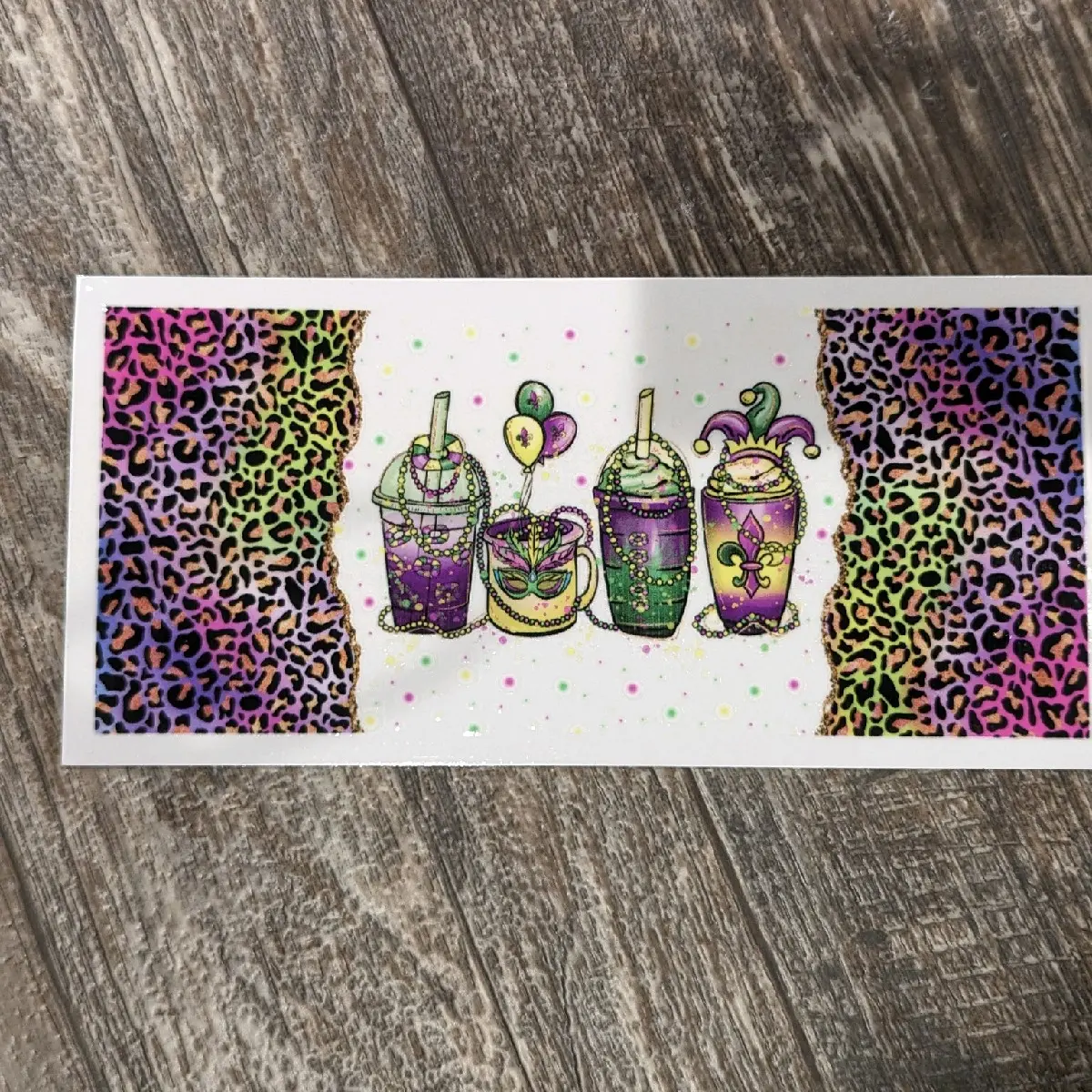 Mardi Gras cup wraps
