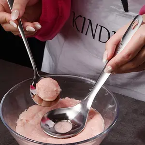 1 Unit of Stainless Steel Meatball Maker, Featuring a Long Handle And Non-Stick Design, Ideal for Use in for Family Restaurants And As Tableware