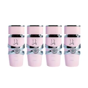 Lattafa Yara Eau de Parfum for Women 3.4 oz (4 Pack) | Long Lasting Amber Vanilla Perfume | Luxury Arabic Fragrance Set
