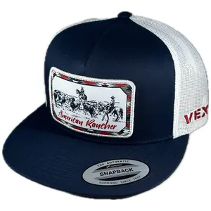 American Rancher - Checking Cows - Patriot Blue/White Mesh