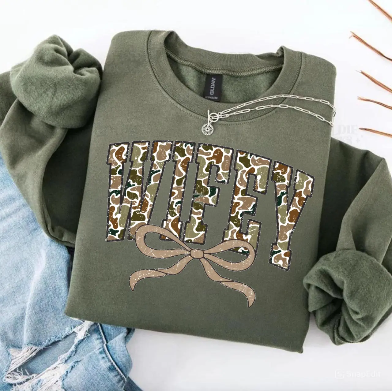 Camouflage Wifey Sweatshirt, Camo Wifey Shirt, Mother's Day Gift, Hunting Wife T-Shirt, Duck Hunting Shirt, Wife Of Hunters Hoodie, Old School Camo Shirt, Camo Wifey Coquette Tee For Men For Women