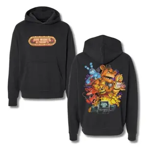 Five Nights at Freddy’s Hoodie – Pullover Featuring Iconic Animatronic Characters, Perfect for Halloween Horror Nights 2025 and Horror Game Fans