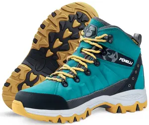 Foxelli Women’s Hiking Boots - Waterproof Lightweight & Breathable Suede Leather