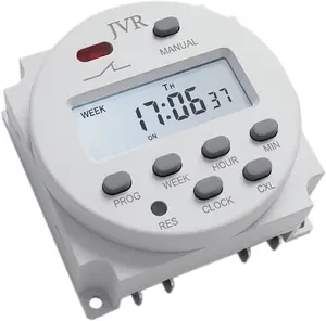 12V Timer Switch - Programmable, DC/AC/Solar Battery Powered| 12 Volt  Timer Relay