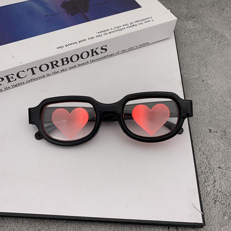 Funny Led Glowing Glasses Special Effect Luminous Glasses Heart Effect Lenses Cool Anime Flash Eye Glasses Sense Of Technology Eyewear For Party Fashion Accessories