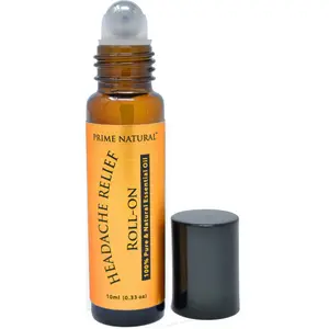 Headache Relief Essential Oil Roll On 10ml, Pre-Diluted, Ready to Use Roller for Calming, Soothing, Grounding, Sore Muscles & Sleep Healthcare Therapy