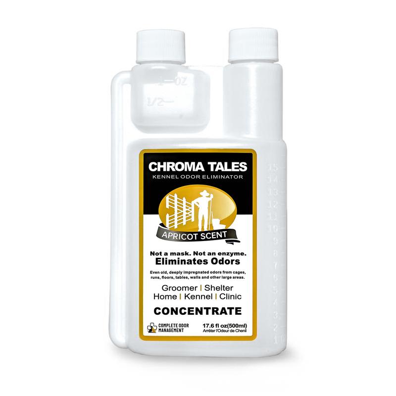 16oz Concentrated Kennel Odor Eliminator Powerful Non-Enzymatic Formula Fresh Apricot Scent Long-Lasting Pet Deodorizer for Kennels Floors Home Cleaning