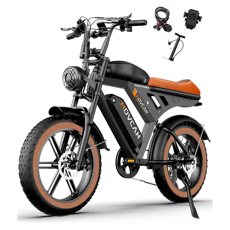 V30/V30Max/V30ProMax eBike for Adults，48v 15.6/31.2/40Ah Fat Tire bike dual moto AWD 1500W/2000W/3000W, 28/32/37.5MPH Bicycles 21-Speed with lgnition Lock Hydraulic Disc Brake，Electric Bike