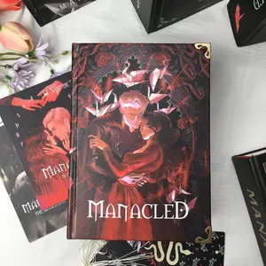 Manacled Special Edition 3in1 Hardcover Book, Dark Romance Fantasy Collector Edition, Manacled Inspired Hardcover Book, Illustrated Dark Romance Collector Edition, Art Prints & Bookmark Gift