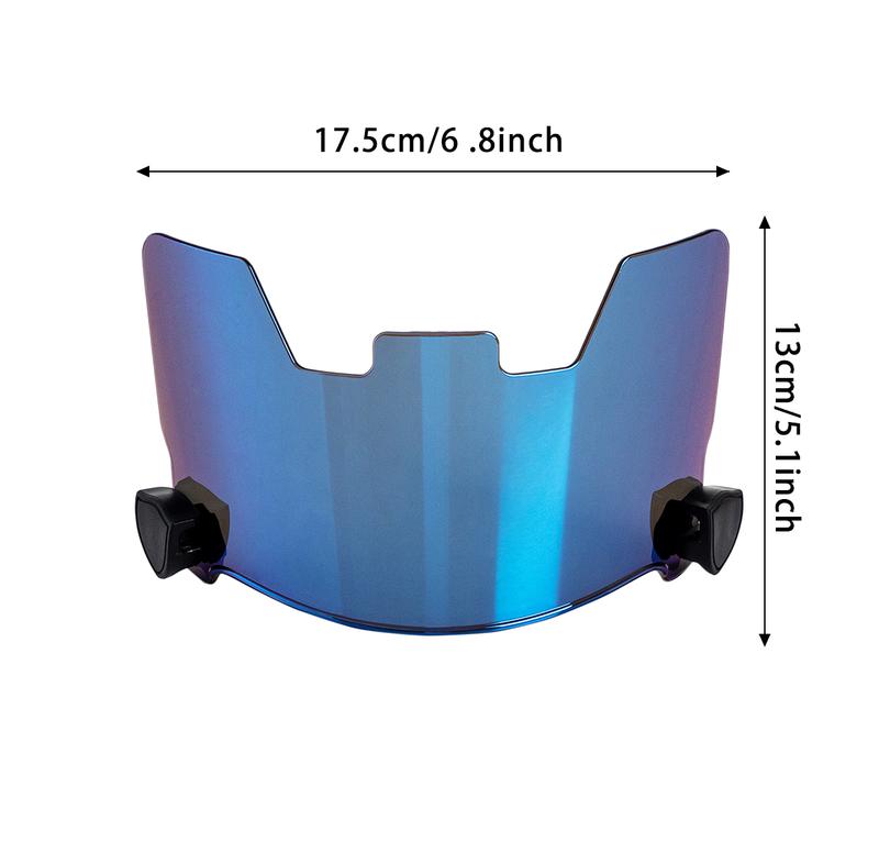Clear Football Visor - Football Visors for Helmet - Football Helmet Visor Fits Adult & Youth Football Helmets - Anti-Fog, Scratch Resistant Clear Visor Football Face Shield