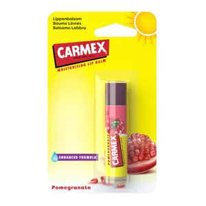 CARMEX Lip Balm – Mixed Berry, Watermelon, Classic & Pomegranate Flavors | Hydrating & Repairing Lip Care | Dry Chapped Lips Treatment (4.25g Each) | Pack of 1 / 2