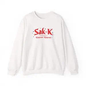 Sak-K Unisex Crewneck Sweatshirt, Cozy Apparel, Casual Wear, Gift for Friends, Holiday Fashion, Everyday Comfort