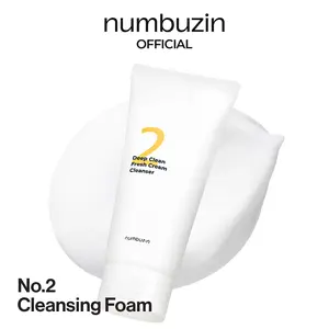 [numbuzin official shop] No.2 Cleansing Foam | Deep Clean Fresh Cream Cleanser | Face Wash with Natural Cleansing Ingredients