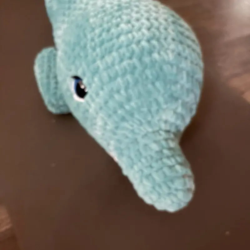 Custom Crocheted Dolphin plushie