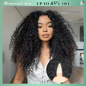 Tahikie V Part Curly Wig Straight Wig FB30 Highlight Wig Real Brazilian Human Hair Upgrade U Part Wig NO Leave Out Real Scalp Beginner Friendly 180% Density Glueless Wigs No Sew In NO Glue For Women #TikTokShopHolidayHau #SummerVibes#tiktokshopmemorialday