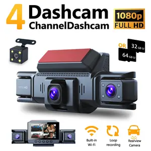 1080P Dual Dash Camera for Cars with 64GB SD Card, 5GHz WiFi & APP Control, Night Vision, Parking Mode, G-Sensor, Loop Recording, Wdr, 170° Wide Angle,Free 32GB(Non-rechargeable model; must be plugged in for use.)