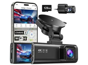 OMNIRA 4K Dash Cam Front and Rear with STARVIS 2 Sensor, 5.8GHz WiFi for Fast 20MB/s Download, Dash Camera for Cars with GPS, WDR Night Vision, 170° Wide Angle, 24H Parking Mode, Free SD Card Included