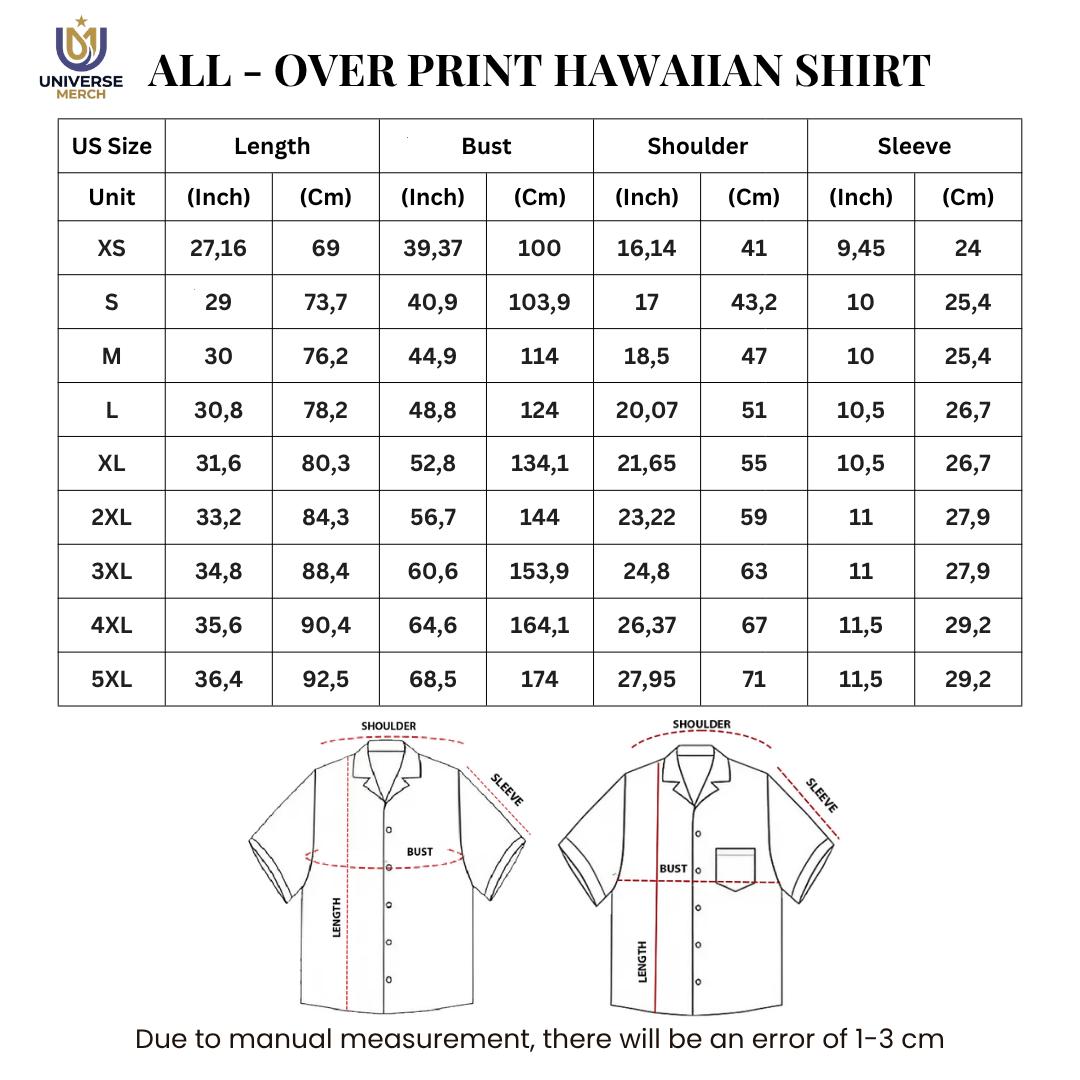 American Flag Heavy Equipment Hawaiian Shirt, Men's Patriotic Workwear Summer Button Down - Light Green, Breathable Summer For Men