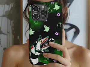 Beetlejuice Sandworm Halloween iphone 8 9 x xr 11 12 14 15 xs plus max mini pro Phone Case,Samsung Galaxy s24 cute Autumn Bookstagram