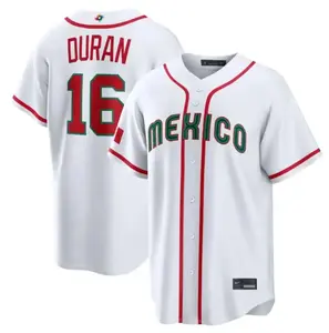 2026 Jarrenn Duran Mexico Baseball Jersey - World Baseball Classic WBC White Jersey #16