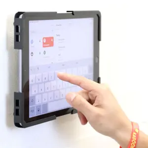 Mount-It! Universal Tablet Wall Mount for 9.7–13.1 Inch Tablets, Lockable iPad Enclosure, Anti-Theft Tablet Holder, VESA 75x75 Compatible