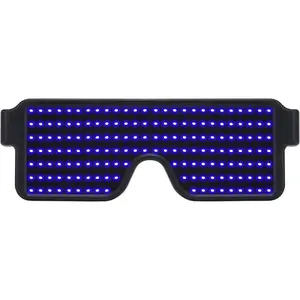 Glasses Light Up Dynamic Party Favor Glasses Festival Christmas USB Rechargeable LED Rave Glowing Flashing Glasses