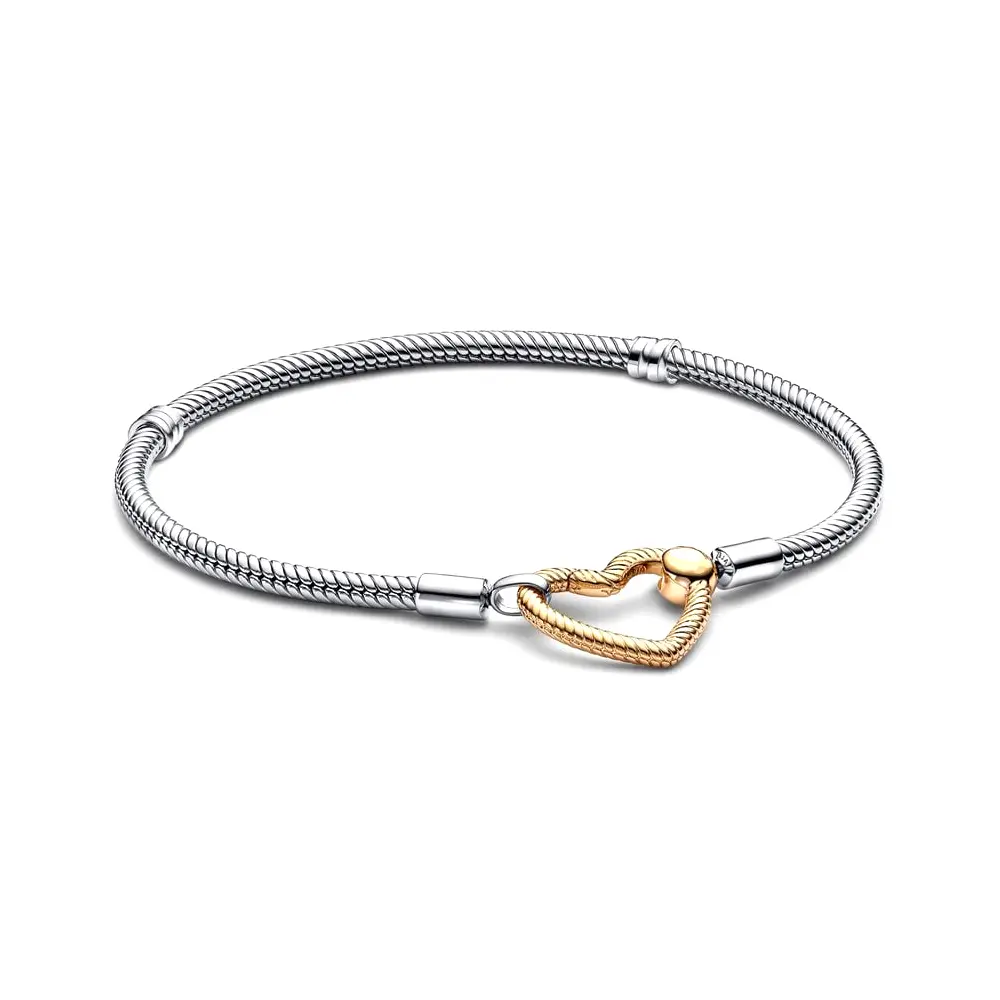 Moments Heart Closure Snake Chain Bracelet,Fit Bracelet Charm, Jewelry Gift, Holiday Bracelet Moments Heart Closure Snake Chain Bracelet,Fit Bracelet Charm, Jewelry Gift, Holiday Bracelet