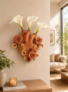 Heart Wall Hanging Vase Handmade From Metepec Unique