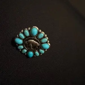 Vintage Turquoise Adjustable Ring