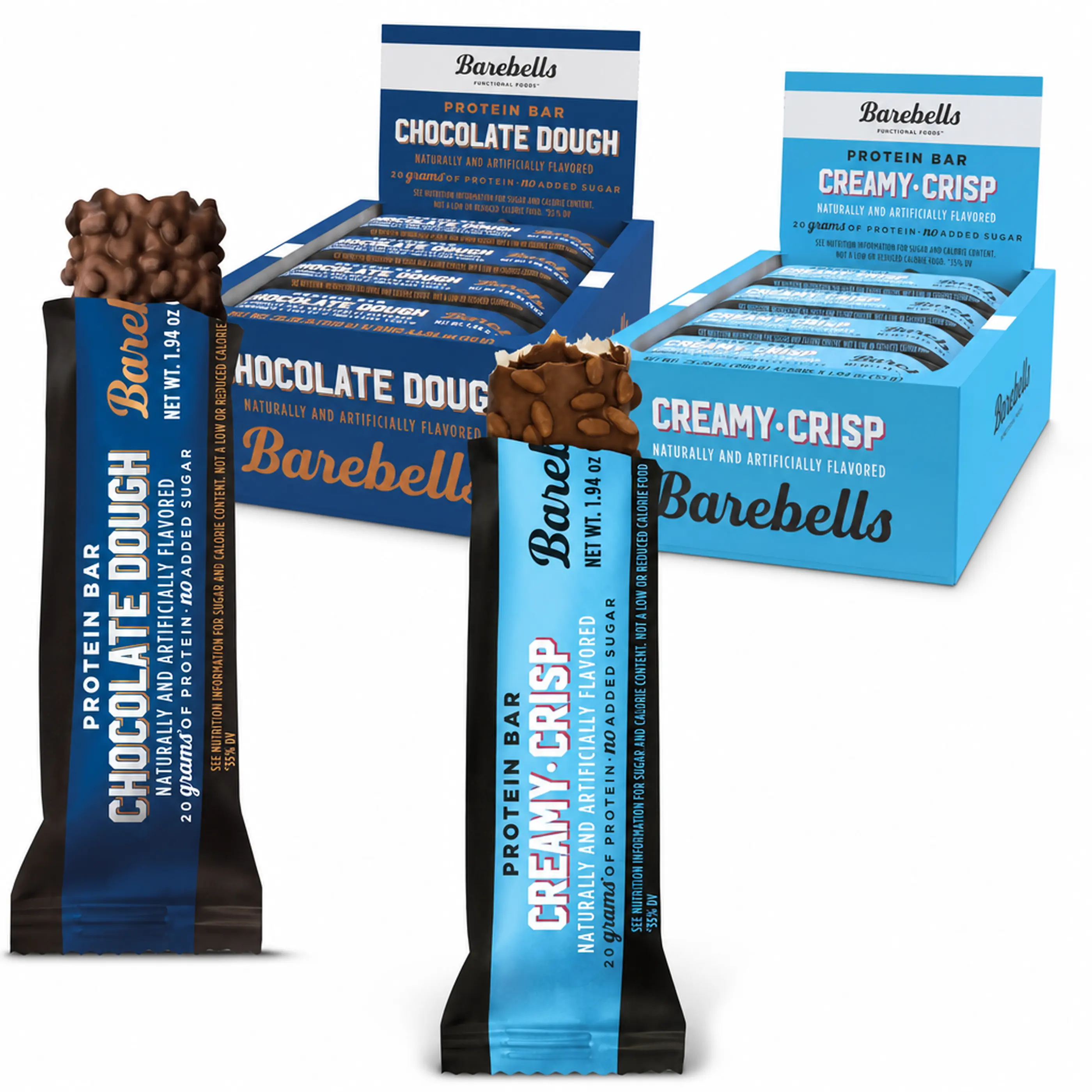 Barebells Chocolate Dough & Creamy Crisp - Protein Bar Bundle Barebells Chocolate Dough & Creamy Crisp - Protein Bar Bundle