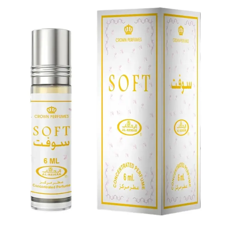 Al Rehab Soft for Women Concentrated Perfume Rollerball, 6 Ml