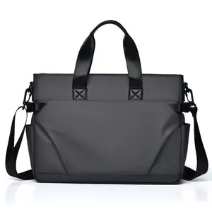 Large-Capacity Men's Work Bag, Waterproof Office Laptop Crossbody Bag