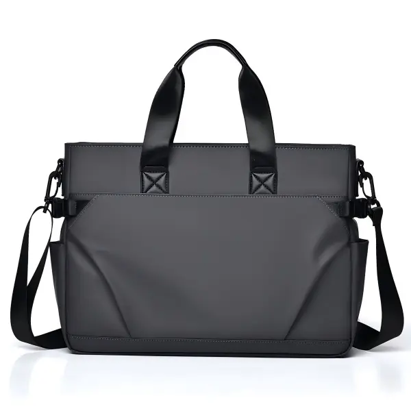 Large-Capacity Men's Work Bag, Waterproof Office Laptop Crossbody Bag