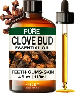 Clove Essential Oils - 4 Fl Oz - for Hair, Skin, Diffuser, Aromatherapy & DIY Soap Making Scent