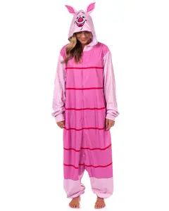 Disney Winnie The Pooh Union Suit Piglet Kigurumi Hooded Costume One Piece Pajama Loungewear