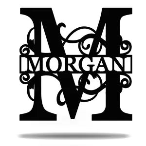 SPLIT LETTER MONOGRAM AJD DESIGNS