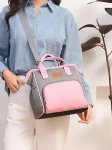 Women's Minimalist Casual Shoulder Handbag, Quilted Shoulder Bag, Insulated Bento Compartment, Perfect for Daily Commuting, Work, School, Outings