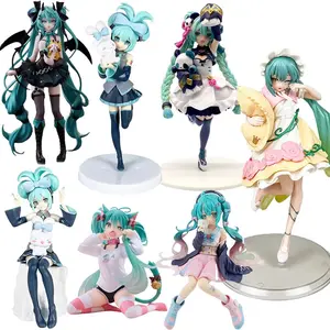 Animation Anime Beautiful Girl Hatsune Miku Handmade Devil Hatsune Miku Cat Ear Hatsune Miku Cute Handmade PVC Model Decorations