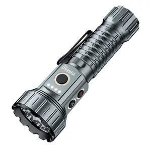 Multi Color LED Flashlight, 2000 Lumens, 6 Colors, Rechargeable, UV Light, Type-C Charging, Waterproof, Tactical Torch