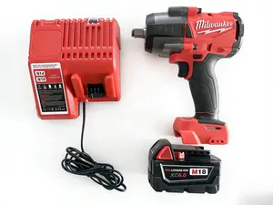 Milwaukee M18 FMTIWF12 18V Cordless Impact Wrench 1/2-Inch 1000Nm Torque 6.0Ah Battery for Heavy-Duty Automotive & Structural Repair